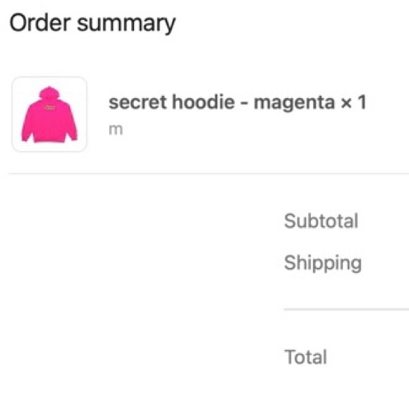 drew house secret hoodie magenta size m - Picture 4 of 4